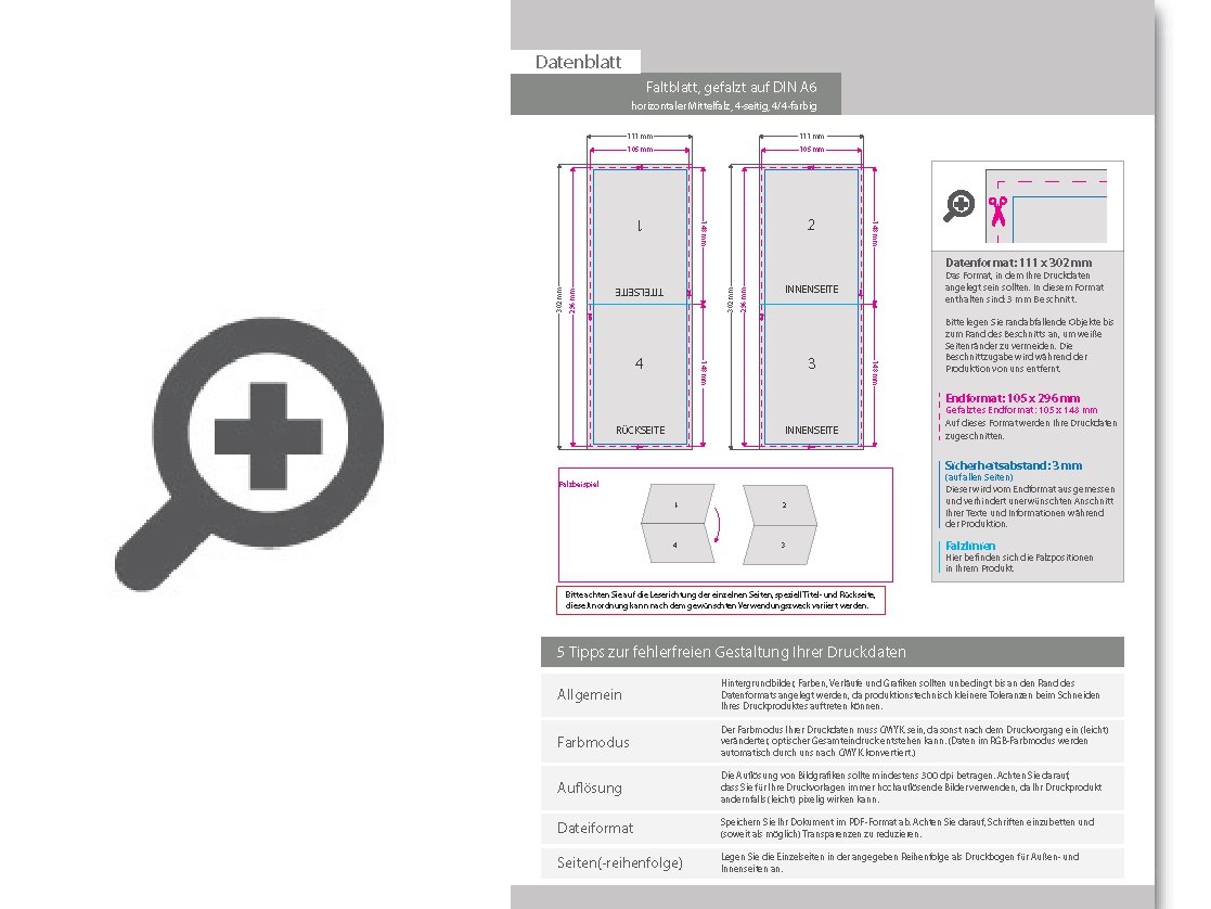 Product Bild faltblatt__gefalzt_auf_din_a6__horizontaler_mittelfalz__4-seitig